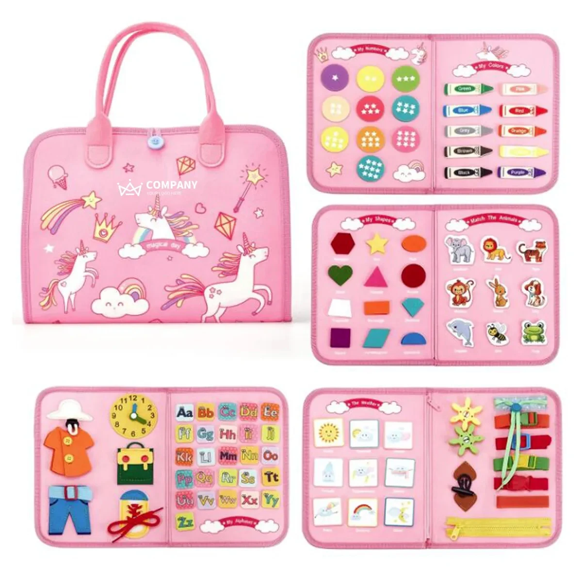 Busy Board - 7 in 1 Toddler Learning Activities Toys 1