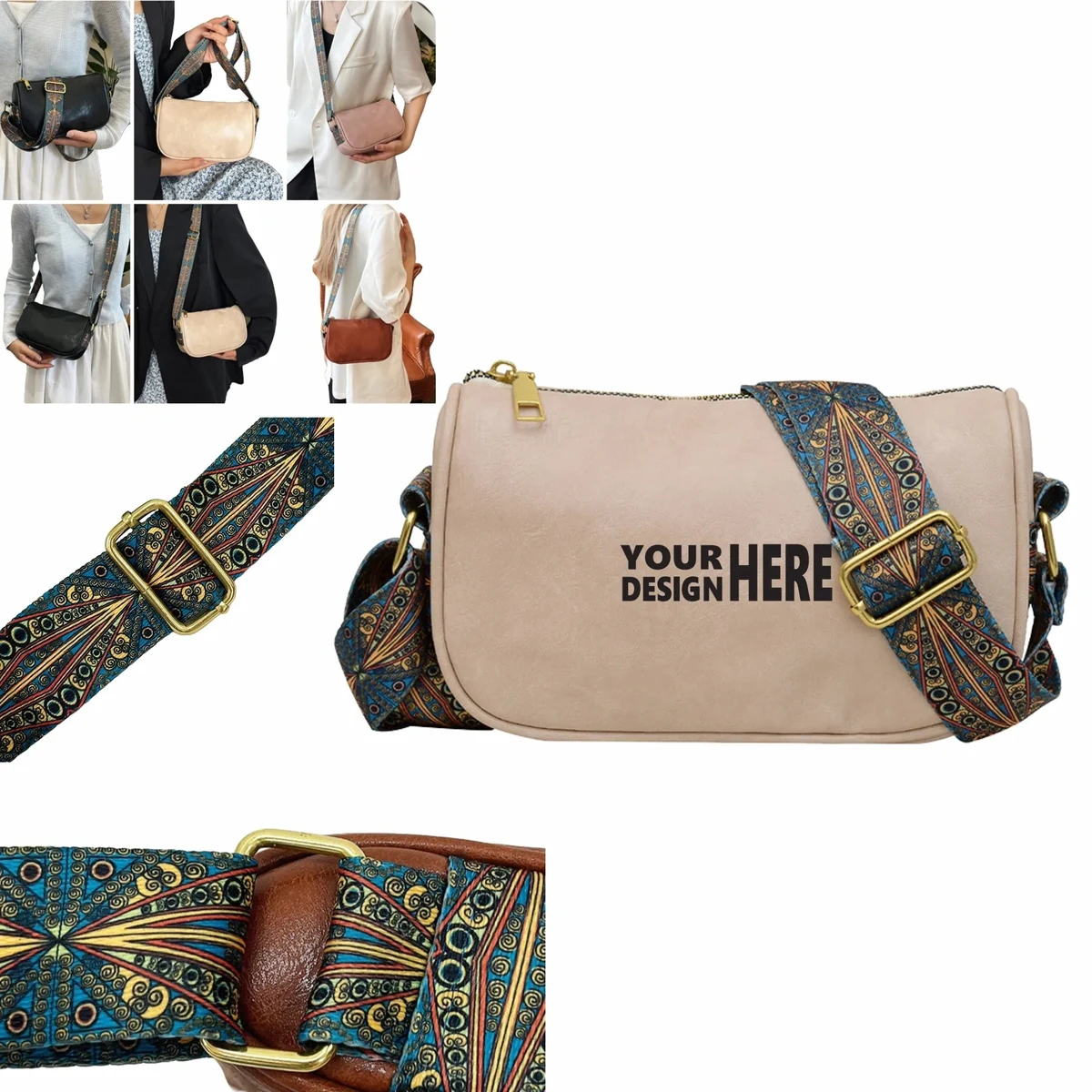Women's Fashion Crossbody Bag, Niche Viral Small Square Bag 1