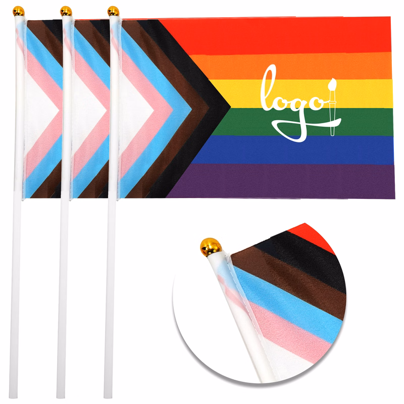 Rainbow Hand Flag