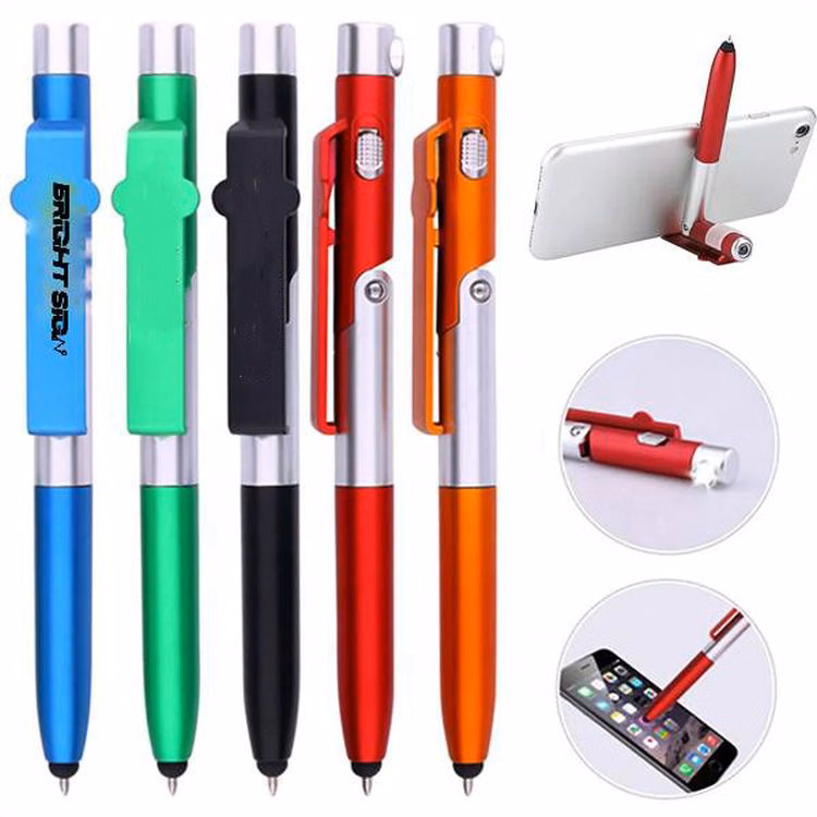 LED Phone Holder Touch Screen Capacitive Ballpoint Pens