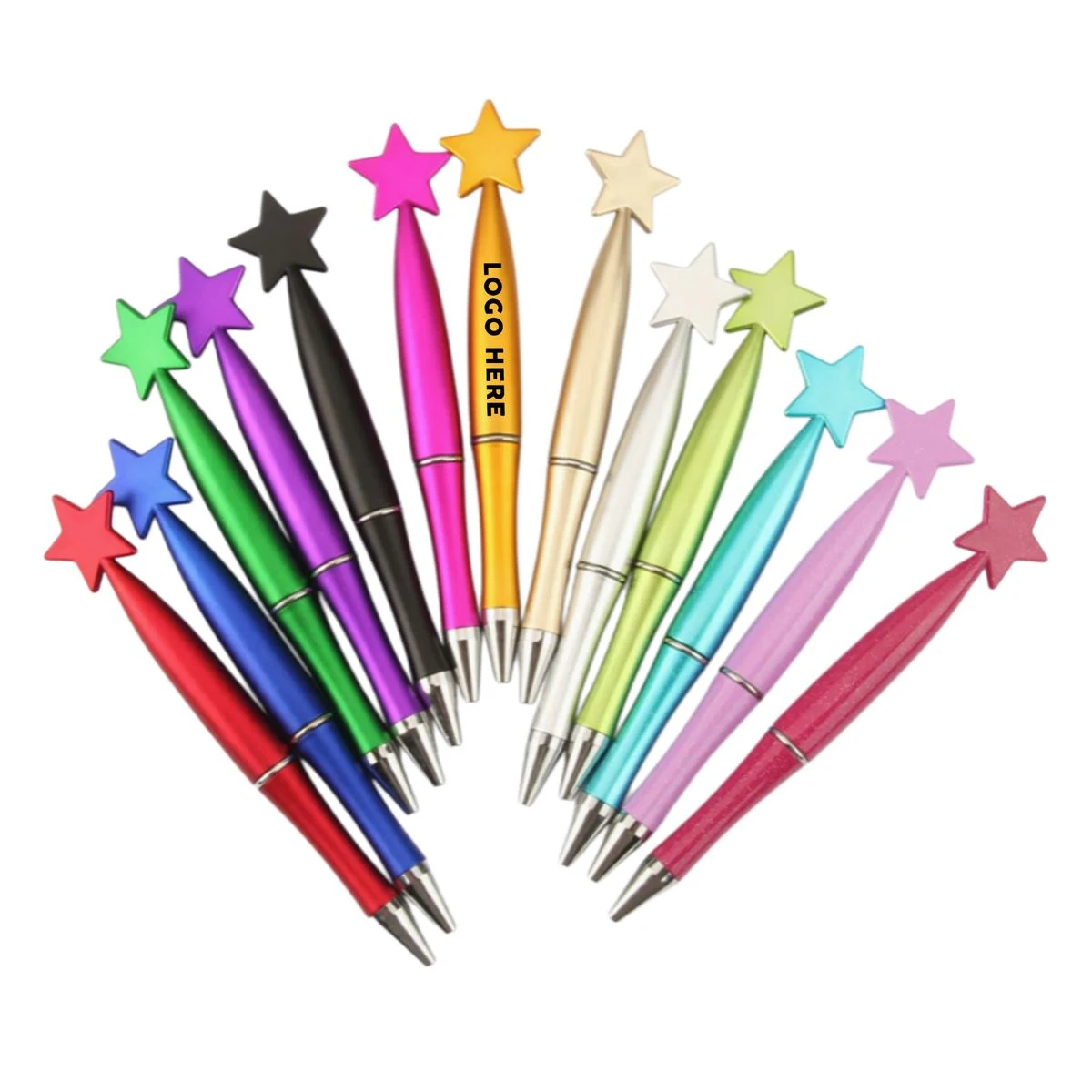 Star Shaped Ballpoint Pen, custom pen with logo imprint 1