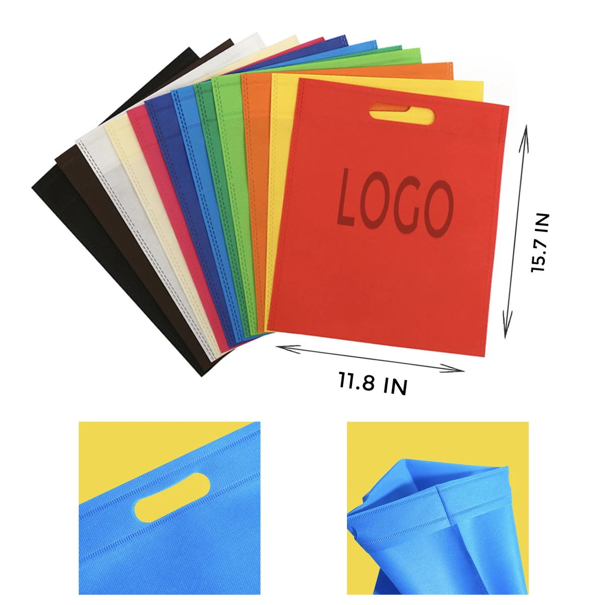 MOQ 10 PCS Eco - friendly Non - woven Flat Bag 1