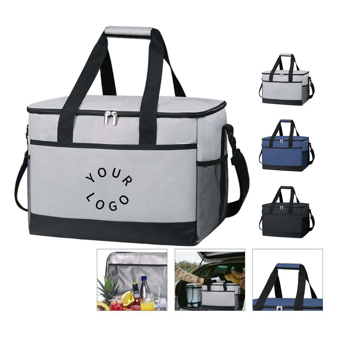 Oxford Picnic Bag with Compartments for Food Storage 1
