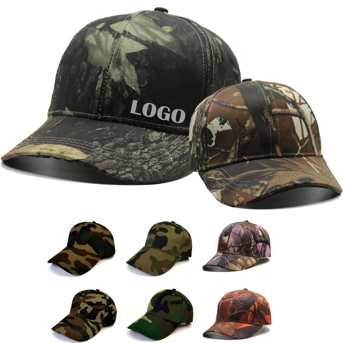 Low Profile Camouflage Twill Baseball Cap MOQ 30PCS 1