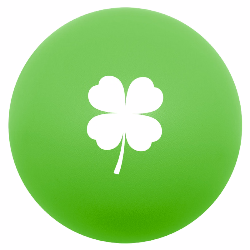 Four Leaf Clover Round Stress Ball