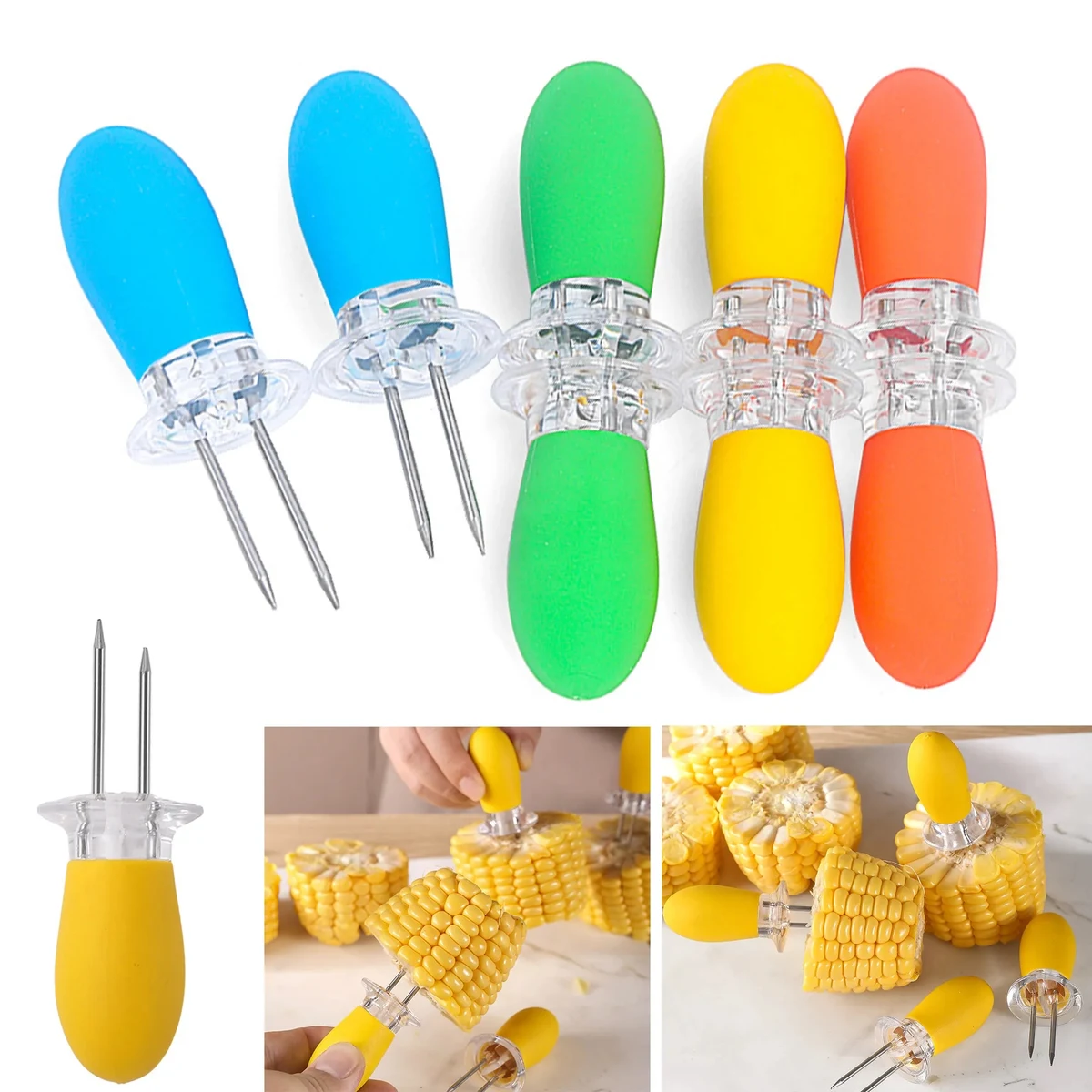 BBQ Stainless Steel Corn Holder 1pc 1
