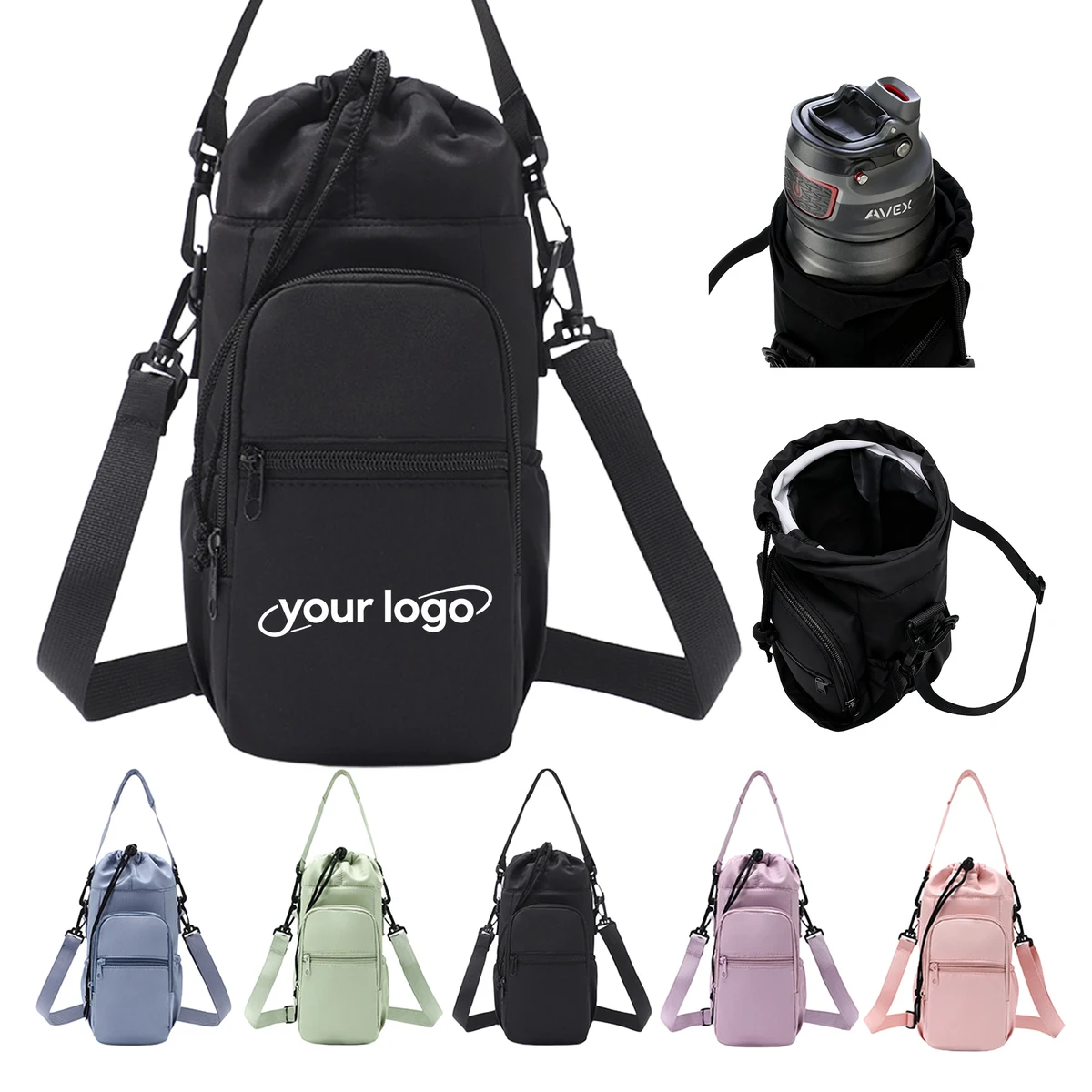 Portable Water Bottle Shoulder Bag 1