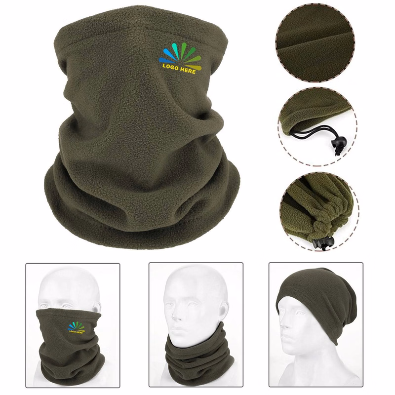 MOQ50 Winter Neck Warmer Face Ski Mask with Drawstring