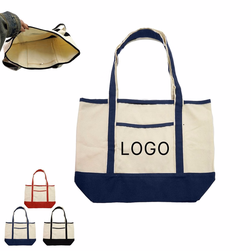 Large Patchwork Boat Tote