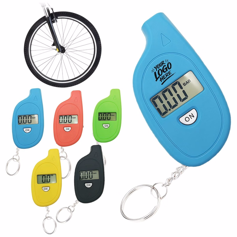 Mini Digital Tire Pressure Gauge Keychain For Car Automotive