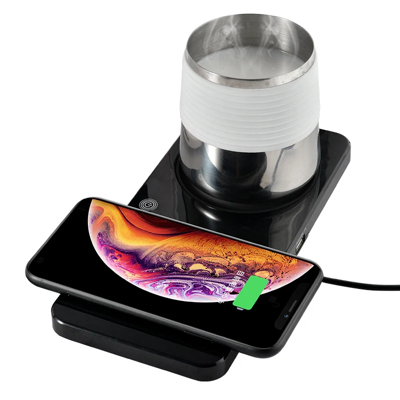 Wireless Charging Thermostatic Combined Coasters 1