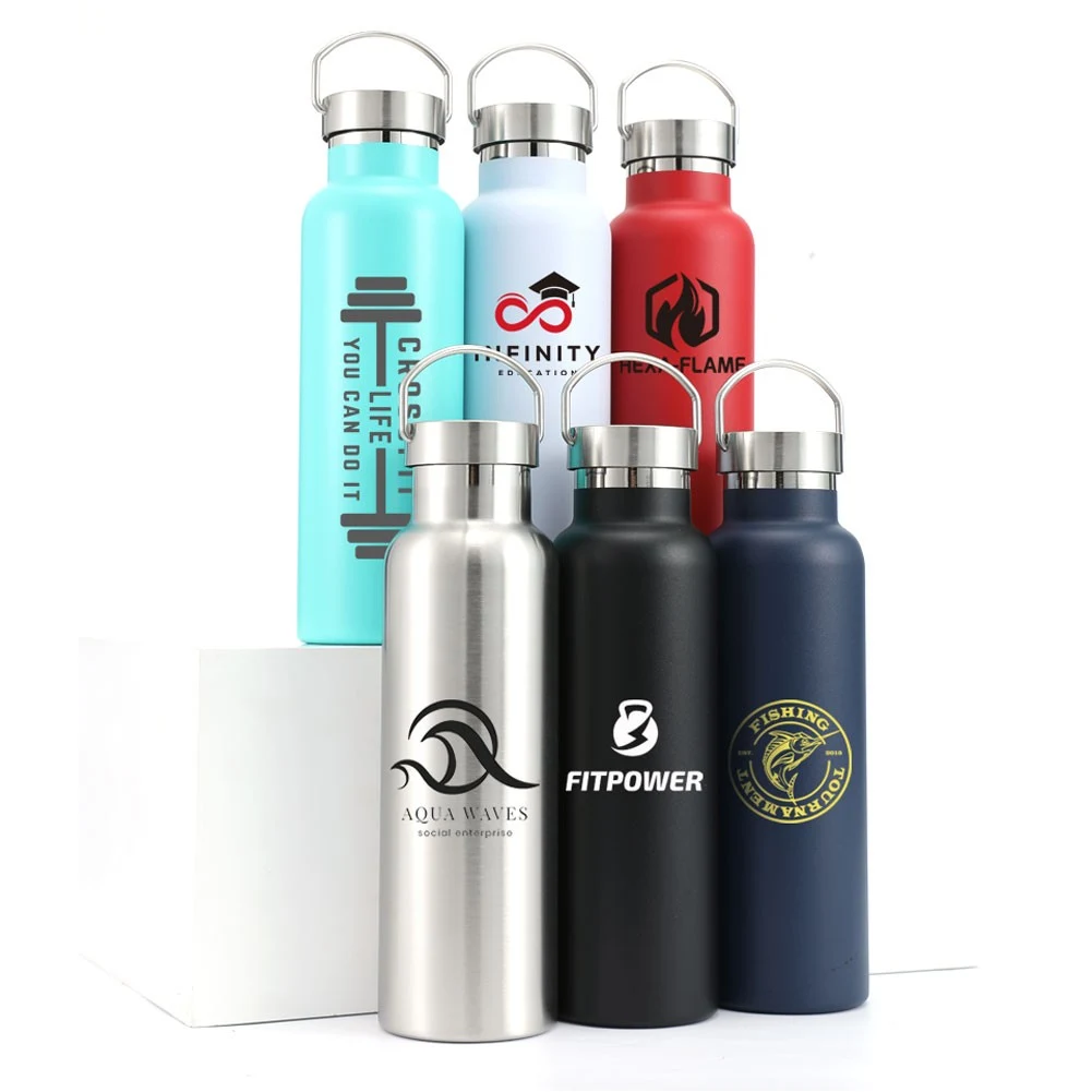 20 Oz. Water Bottle Double Insulated Stainless Steel, custom water bottle with logo imprint 1
