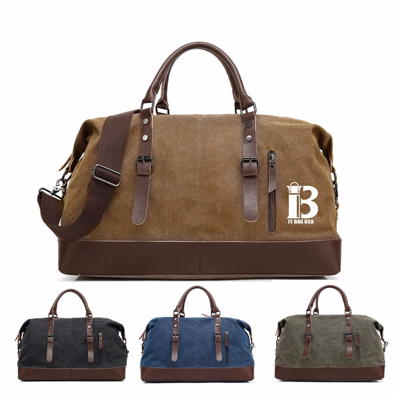 Large Canvas Travel Tote Bag