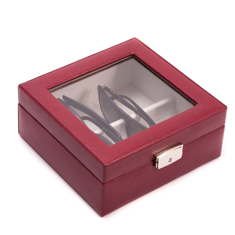 Single Watch Wooden Box with Glass Top 1