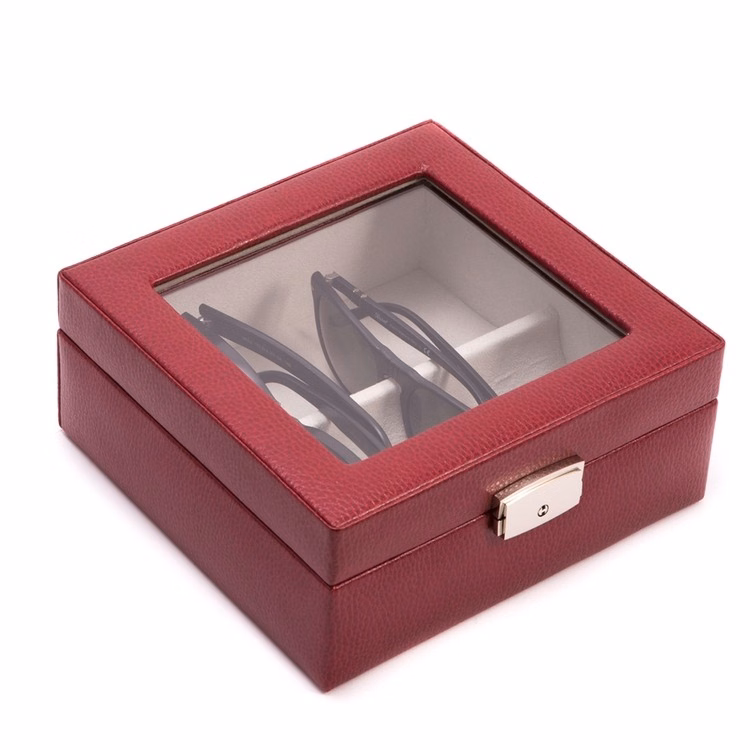 Single Watch Wooden Box with Glass Top