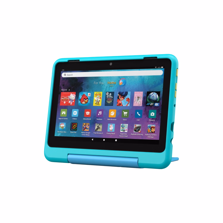 Amazon Fire HD 8 Kids Pro 32GB Tablet (12th Generation) - Hello Teal