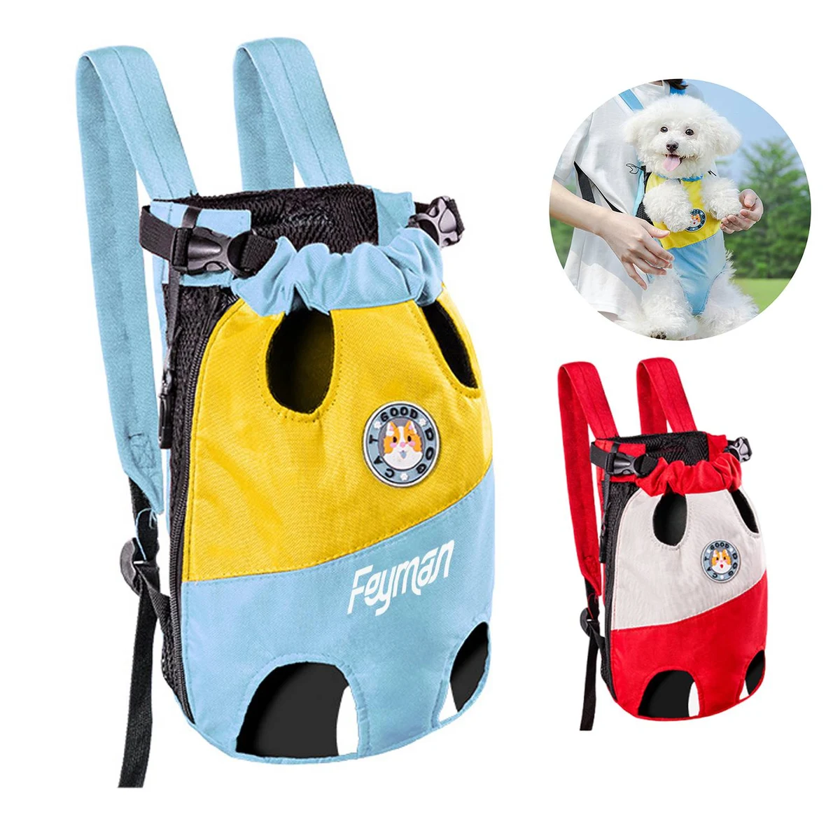 Breathable Front Canvas Pet Carrier Backpack 1