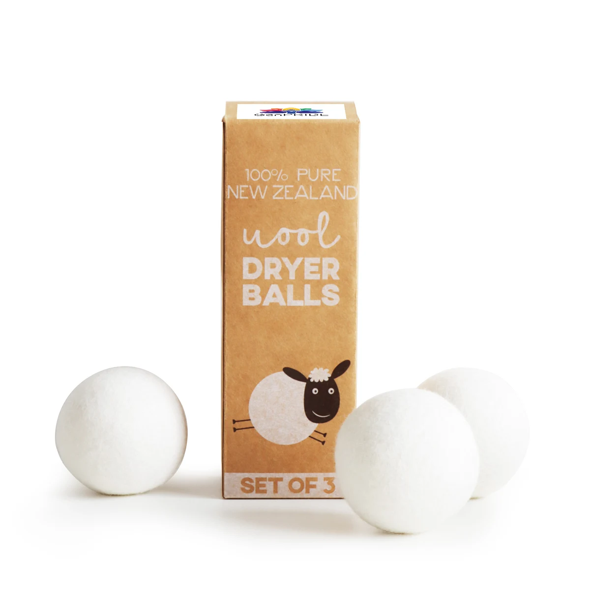 100% Pure New Zealand Wool Dryer Balls 1