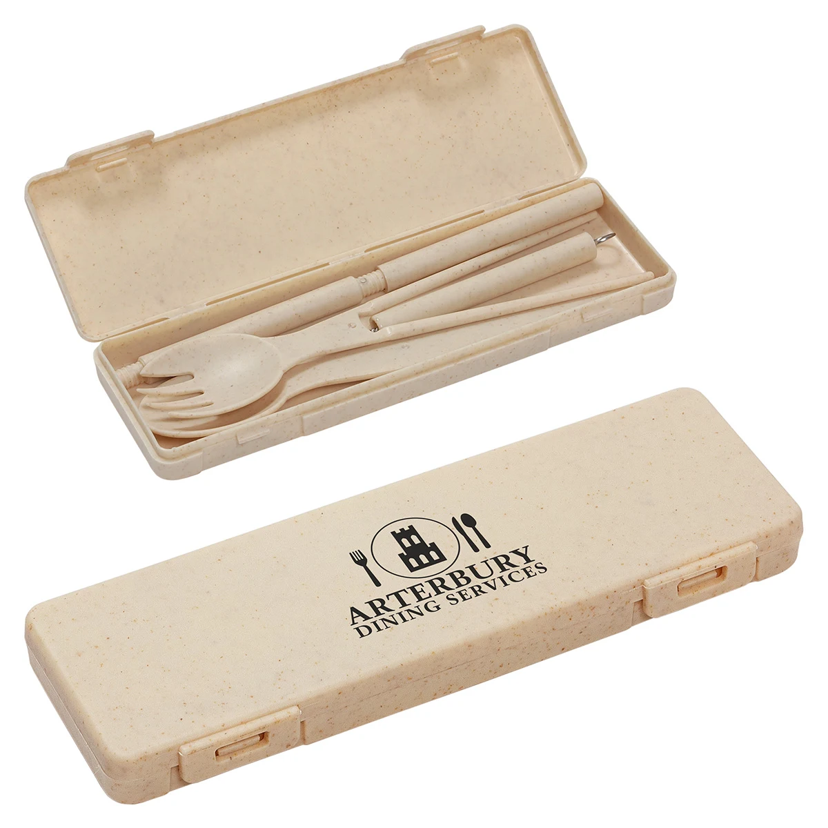 6-in-1 Portable Wheatstraw Tableware Set 1