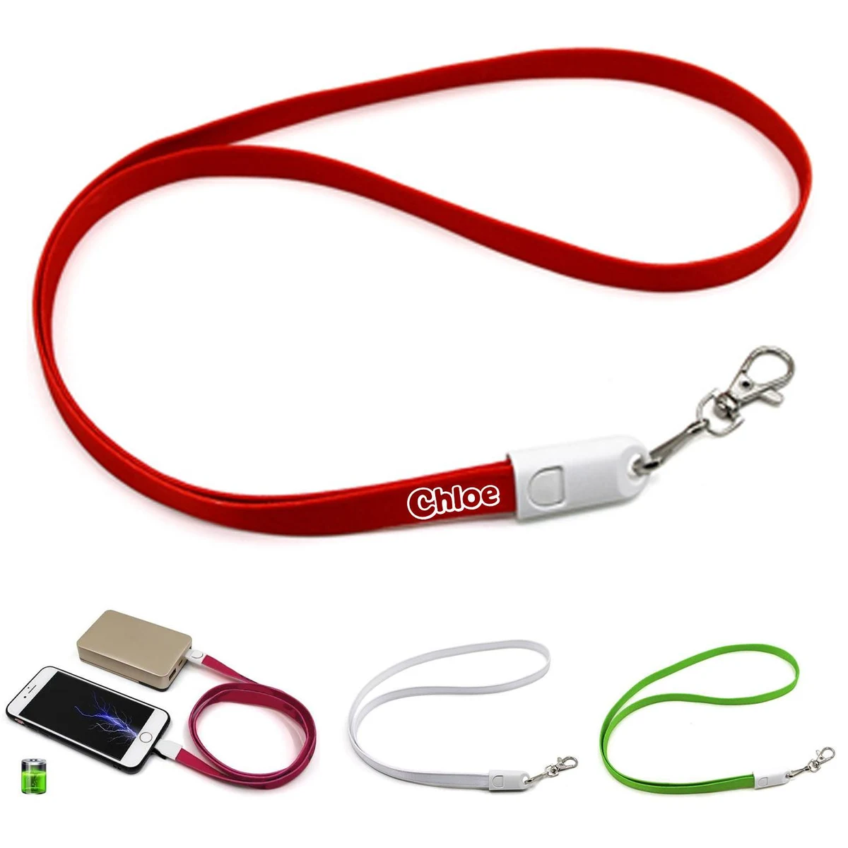 33 Inch 2-in-1 Lanyard Charging Cable 1