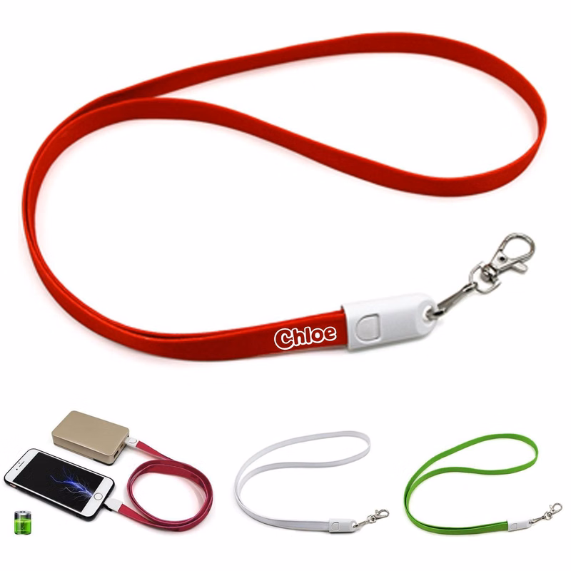 33 Inch 2-in-1 Lanyard Charging Cable