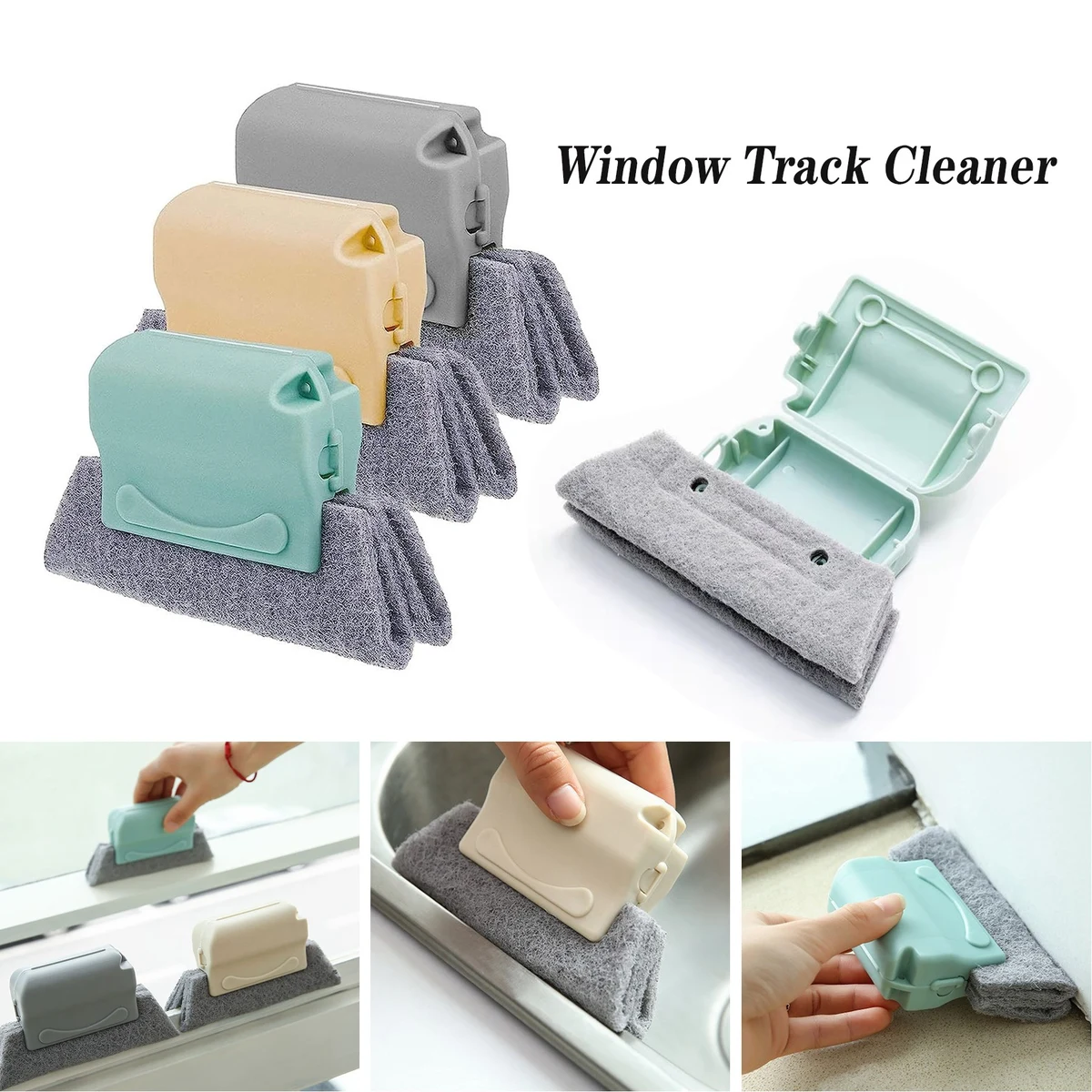 Hand-held Magic Window Track Cleaning Tools Set 1