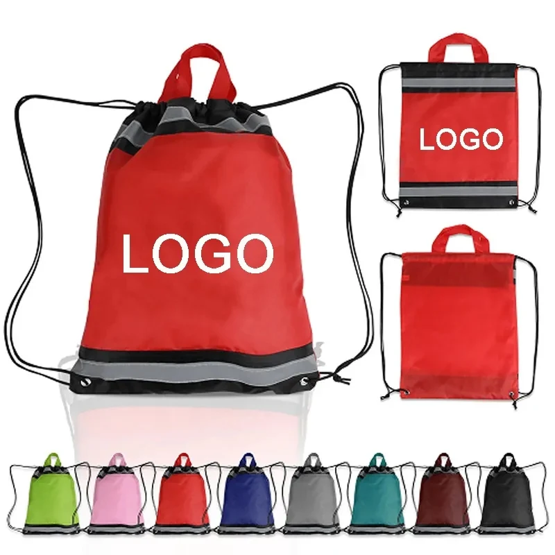 Polyester Reflective Drawstring Bag 1