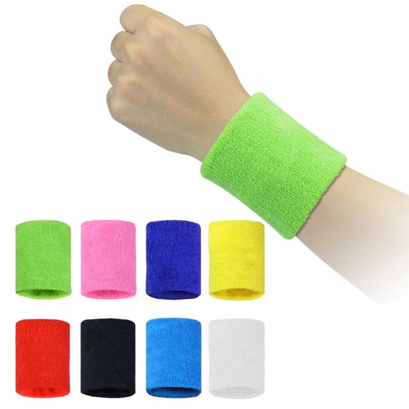 Wrist Sweatbands Thick Cotton Terry Cloth Wristbands