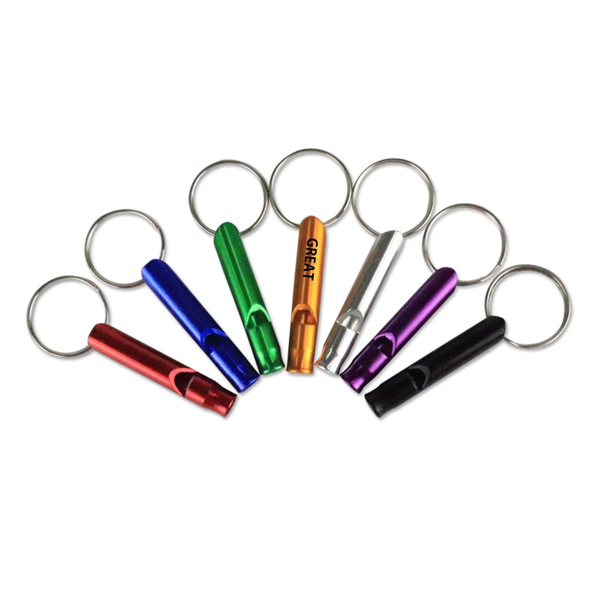 Aluminum Whistle Key Chain 1