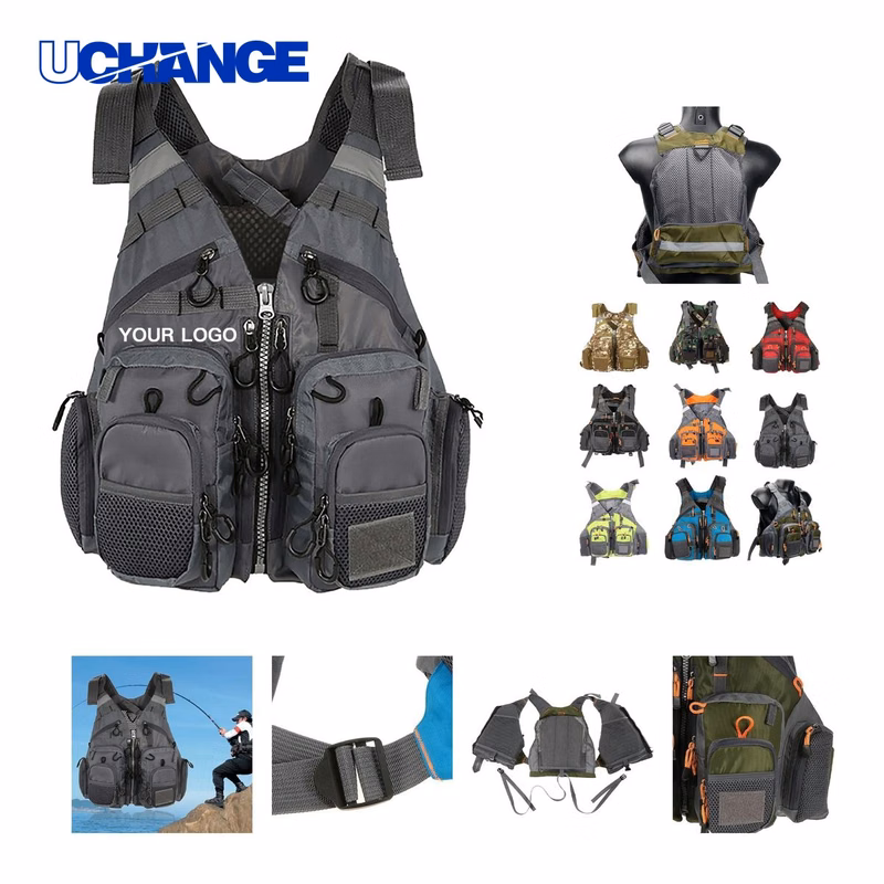 Safety Vest with Pockets for Boating and Fishing