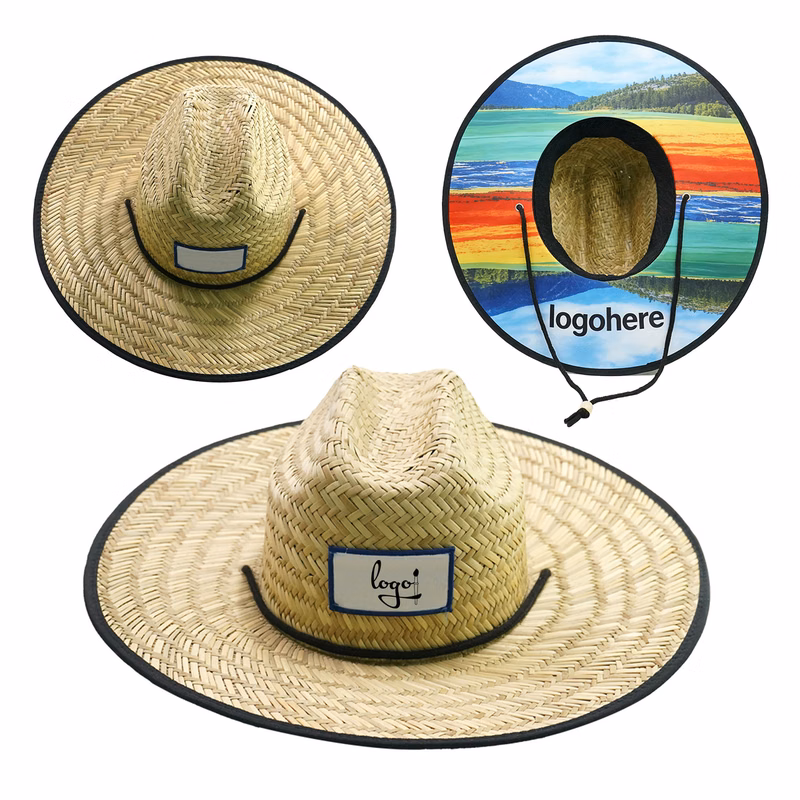Custom Logo Sun Straw Hat