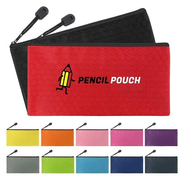 Custom Waterproof Oxford Cloth Zipper Pouch 9x4.5 — Portable Office Supply Organizer 1
