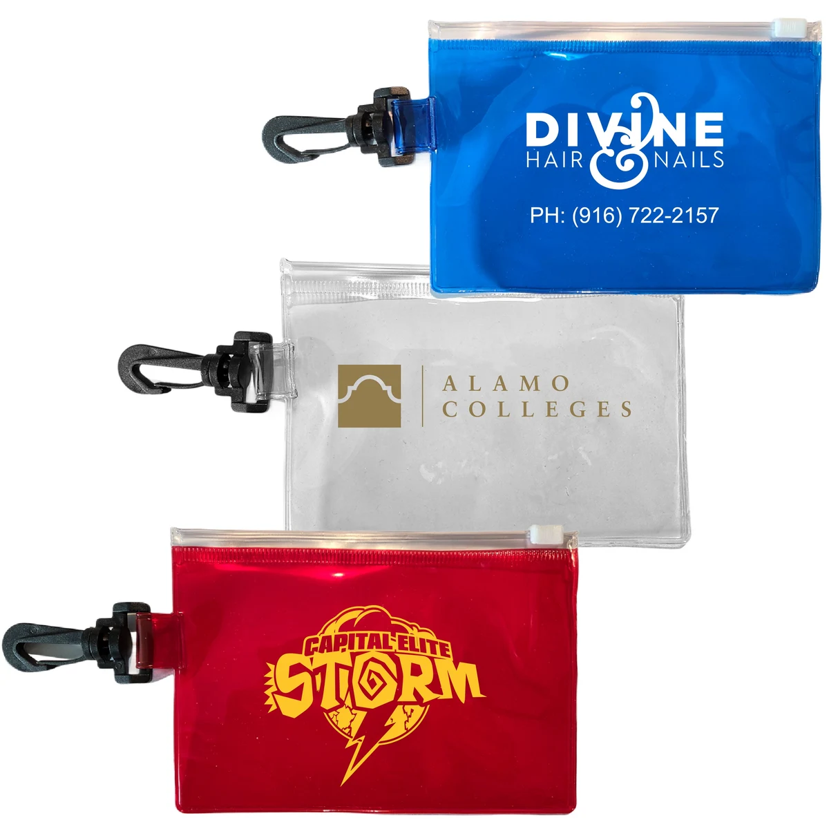 Translucent Zip Carabiner Pouch 1