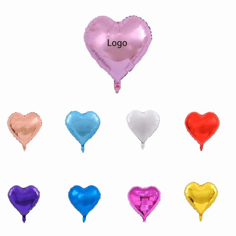 Colorful Aluminum Foil Heart Balloon