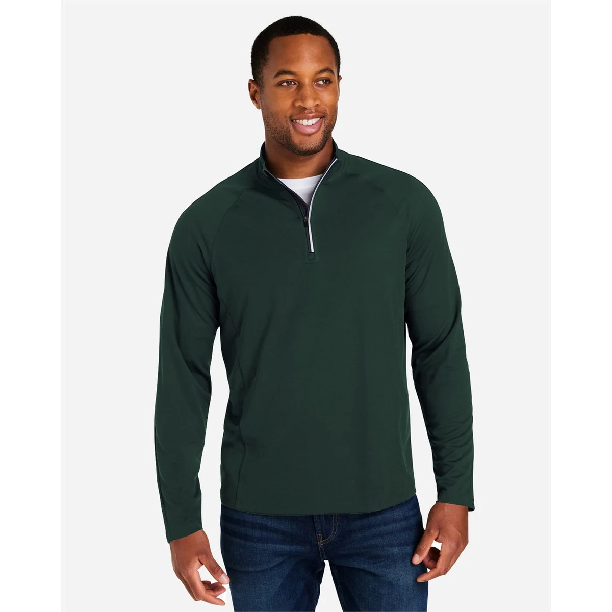 Men's Origin Performance Pique Quarter-Zip Pullover - CE418 1