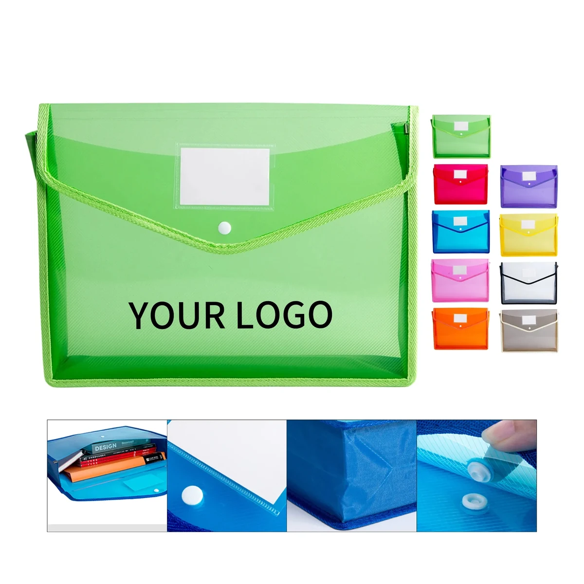 Snap-Closure Document Folder 1