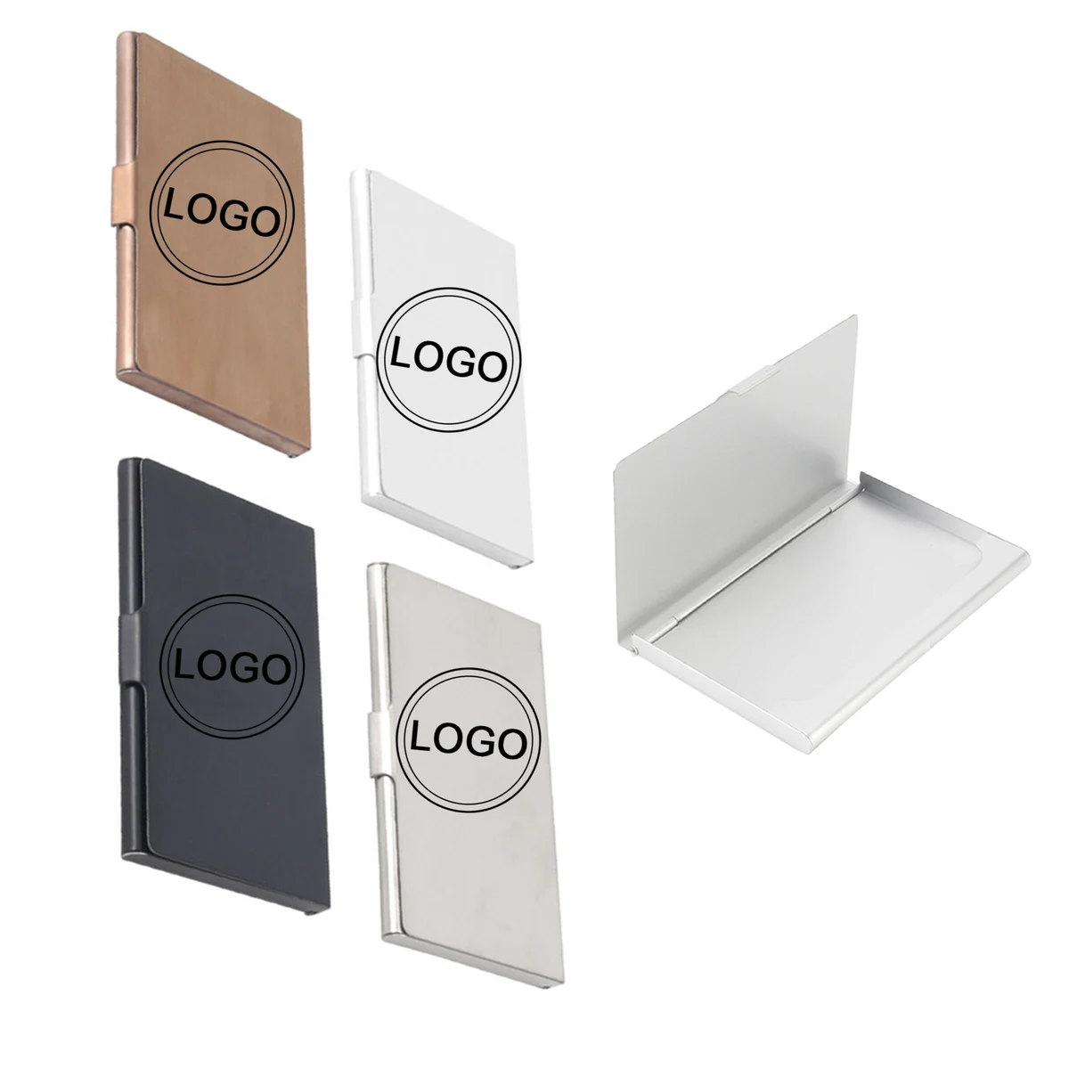 Slim Stainless Steel Business Card Case 1
