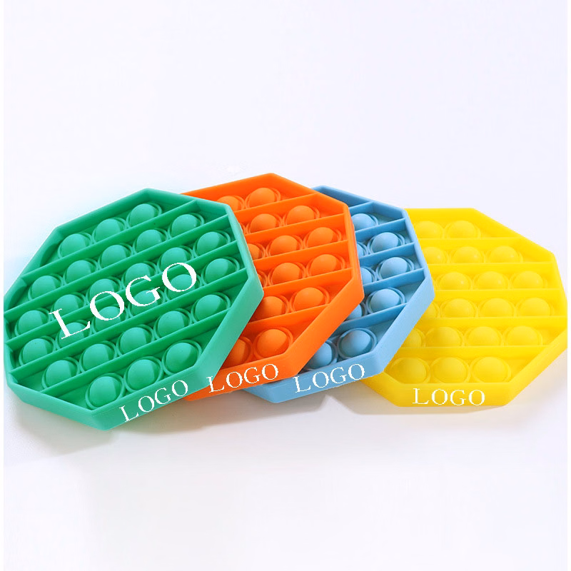 Silicone Bubble Pop Fidget Sensory Toys Stress Reliever for Kids and Adult