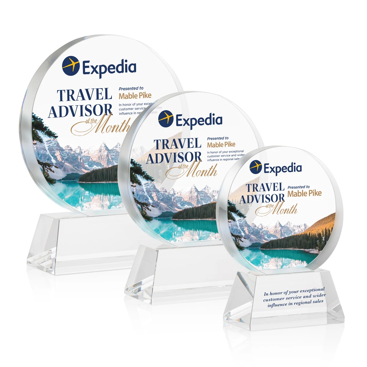Glenwood Vividprint™ Award on Base - Clear 1