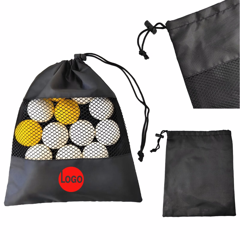 Lightweight 210D Drawstring Bags With Pocket
