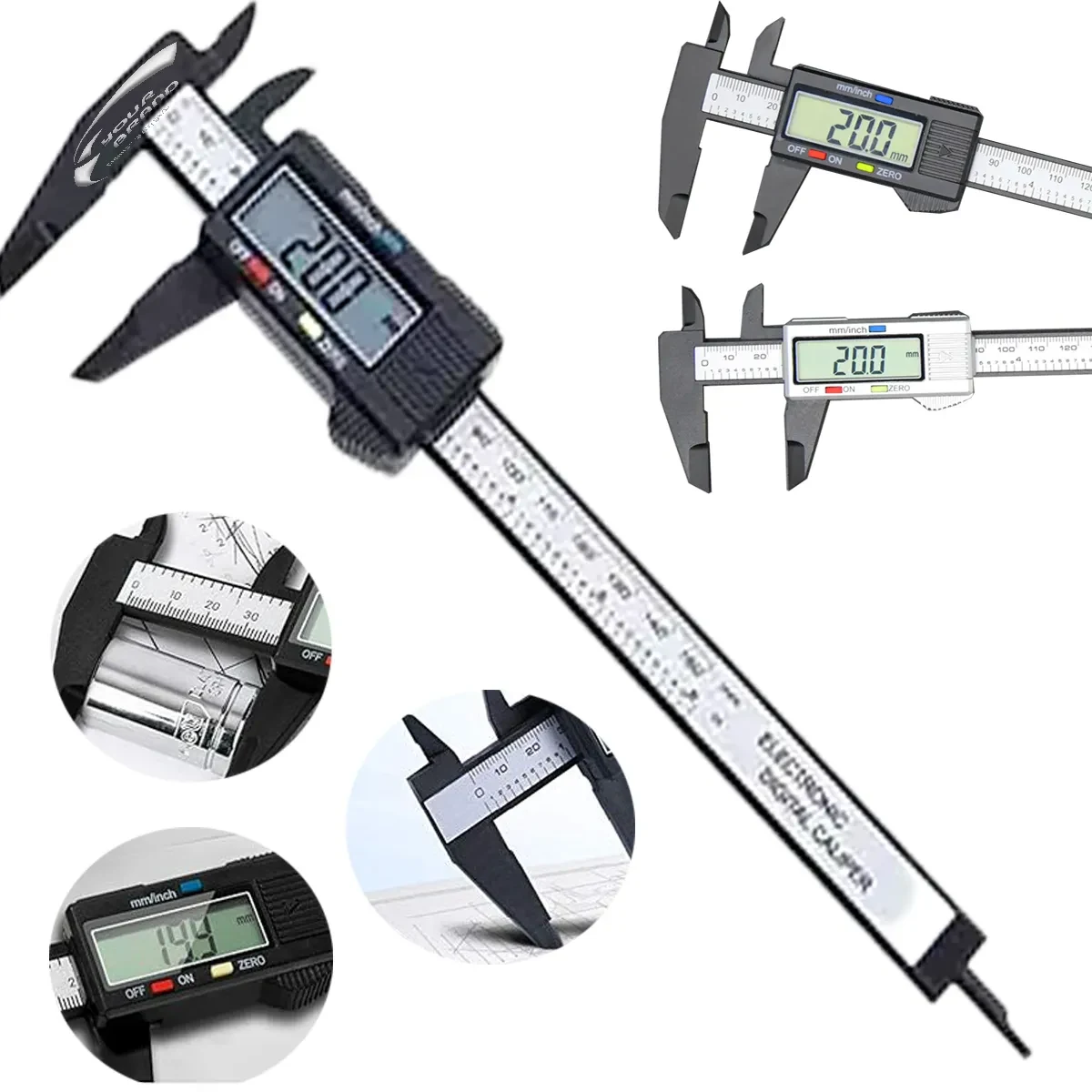 Large Screen Precision Measuring Digital Vernier Caliper 1