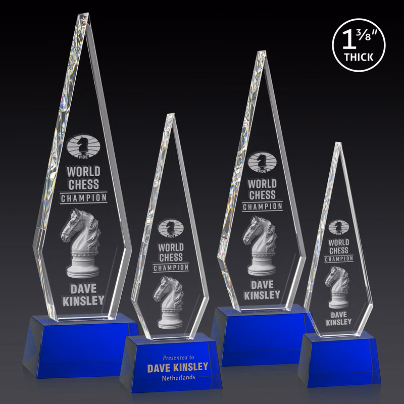 Springfield 3D Award on Robson Base - Blue