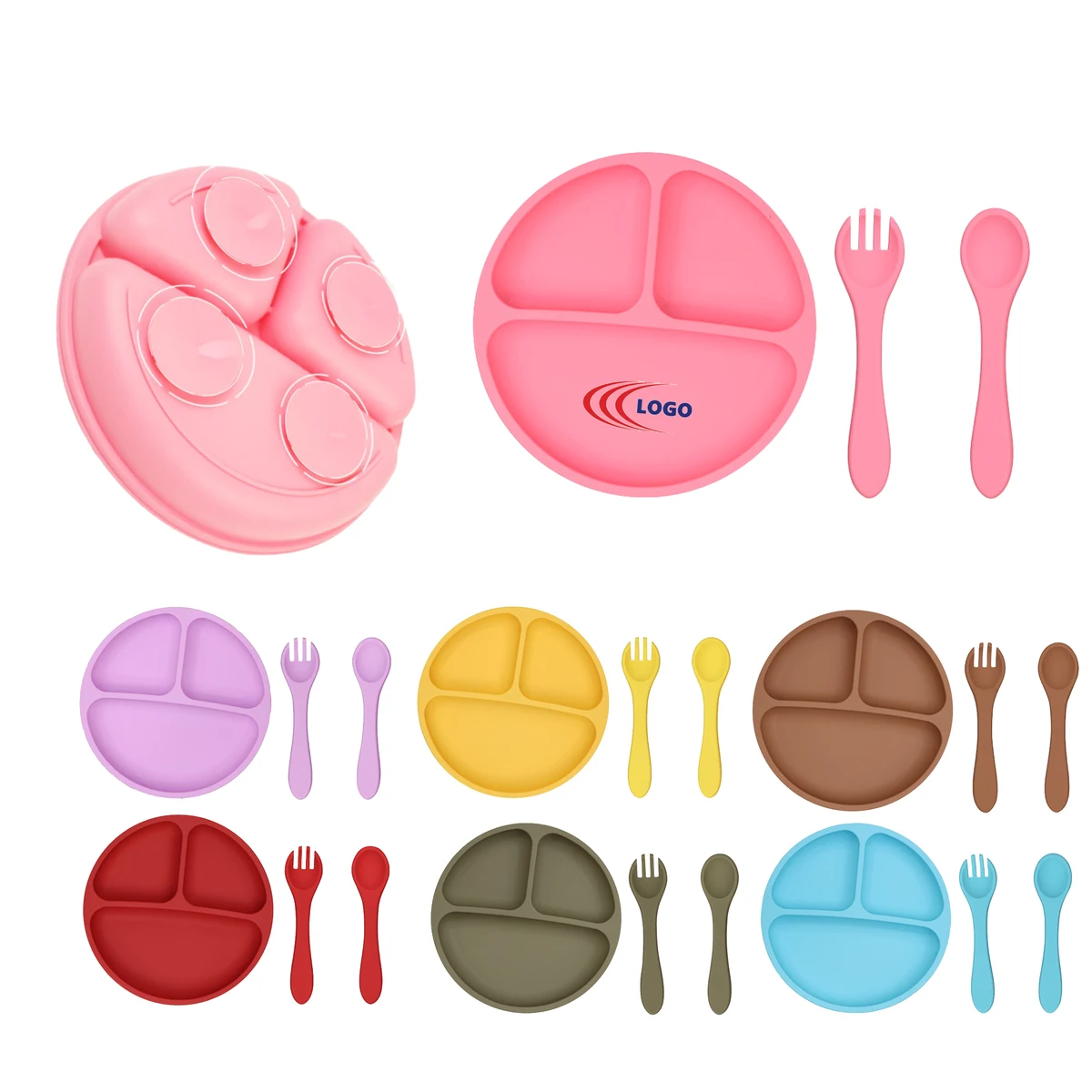 Children's Silicone Food Bowl Tableware Set 1