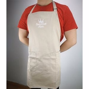 Custom Logo Chef Cooking Aprons for Cafe Restaurants Kitchen Apron