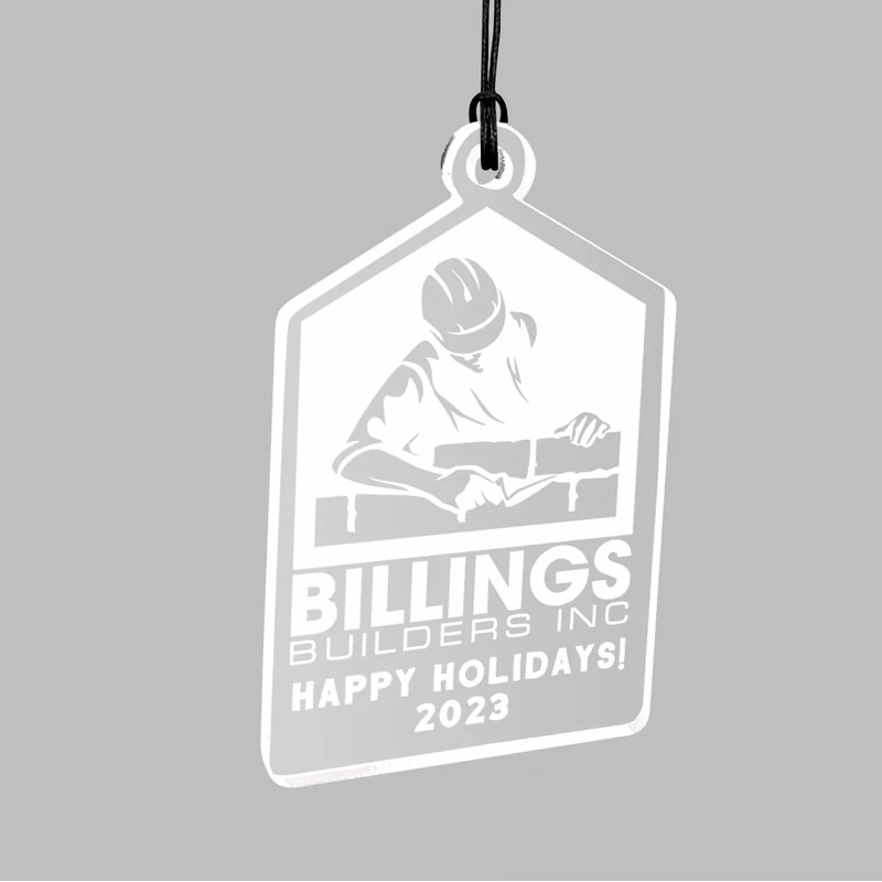 1/8" Laser Etched Ornament