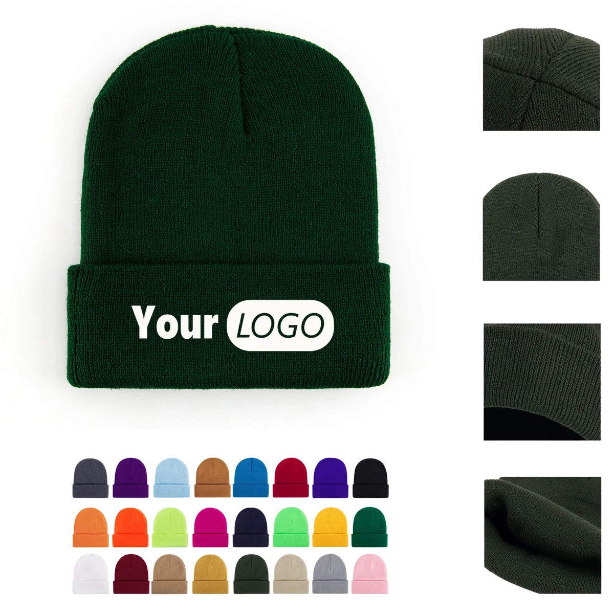 Unisex Warm Beanie Knitted Hat For Autumn And Winter 1