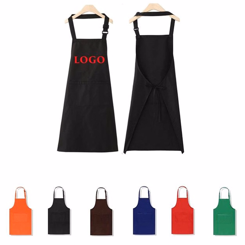 Waterproof Bib Apron with Pockets