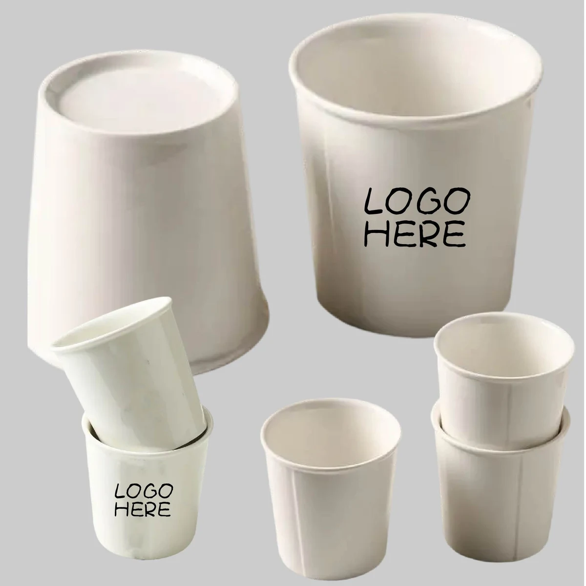 White Simple Paper Modeling Ceramic Cup 1