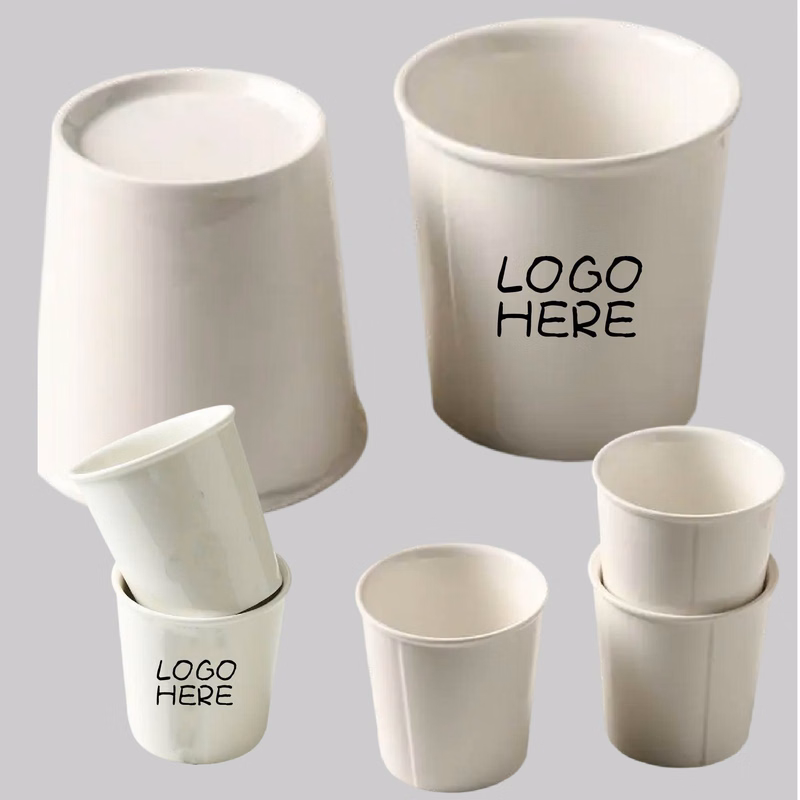 White Simple Paper Modeling Ceramic Cup