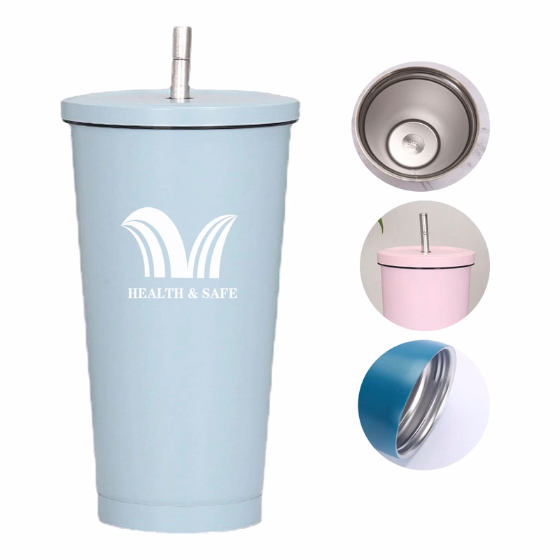 304 Stainless Steel Straw Large Vacuum Insulation Cup